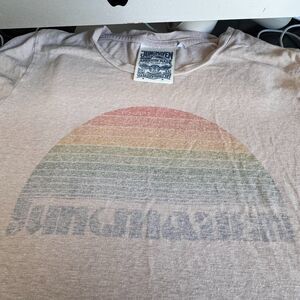 Jungmaven Rainbow T-Shirt XS Hemp Organic Cotton USA Made Retro 70s Distressed
